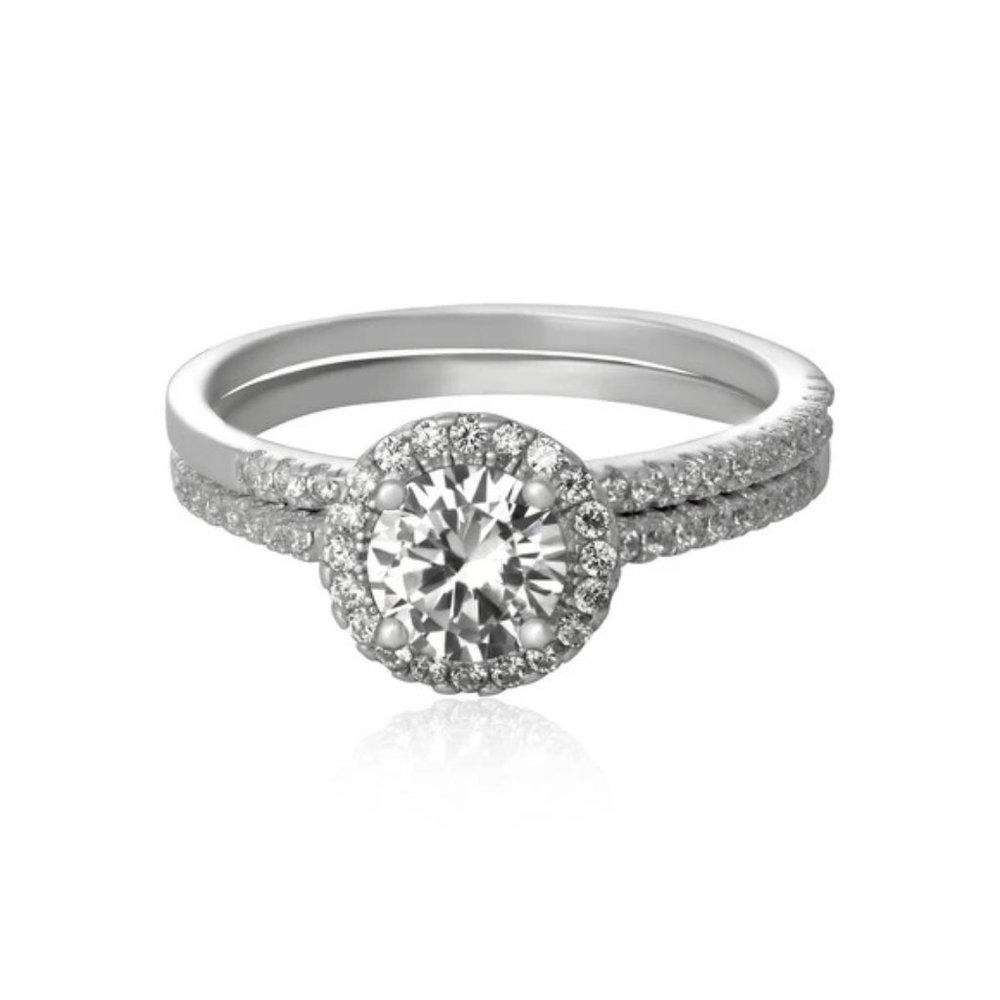 Wedding Ring Set Sterling Silver Ring